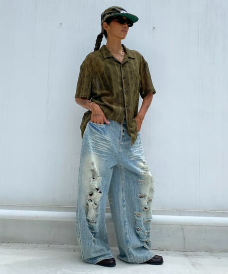 jacquard shirt「wave」#207367