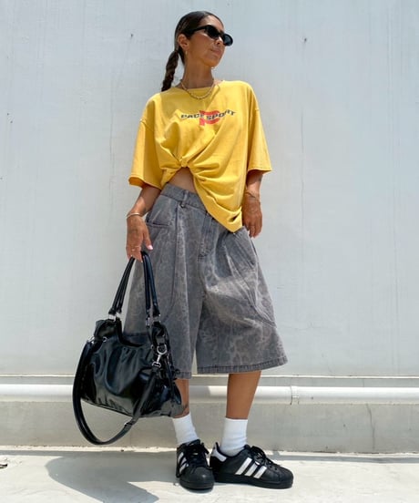 half pt「washed leopard」#6363-264