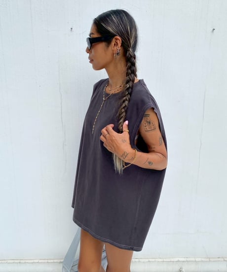loose tank「washed」#640167