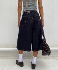 denim buggy shorts「stitch」#88352