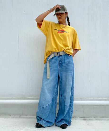 wide pigment tee「P」#36067