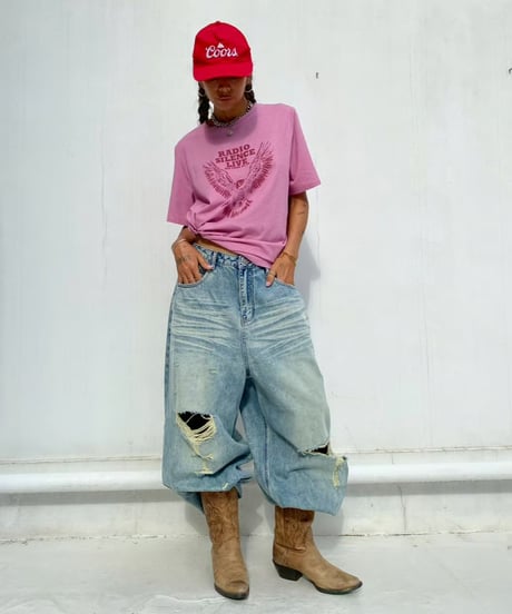 damage denim pt「back zip」#26057264