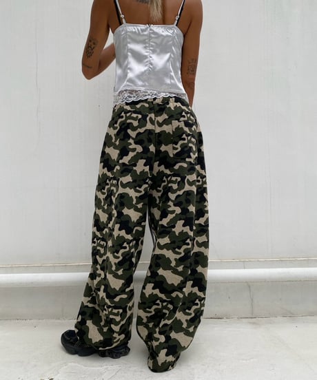 2way barrel pt「camo sweat」#10511（裏起毛）