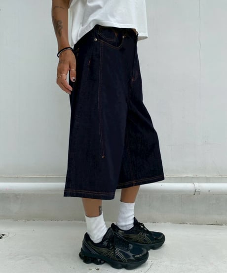 denim buggy shorts「stitch」#88352