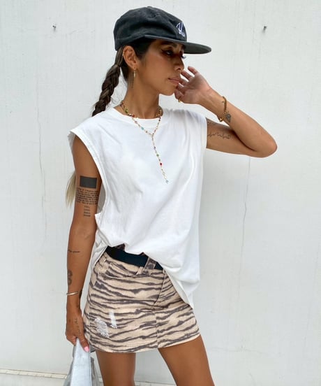 loose tank「washed」#640167
