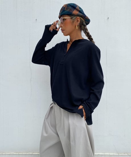 loose lonT「halfzip」#13803