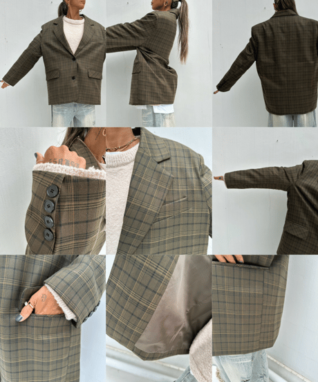 tailored jacket「glen check」#981868