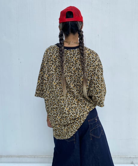 wide tee「leoblack」#60518