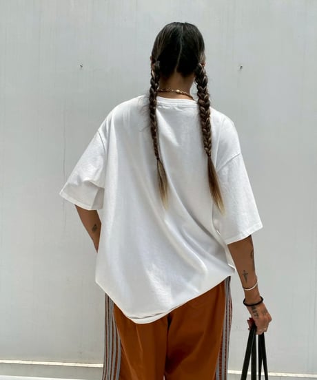wide pigment tee「P」#36067