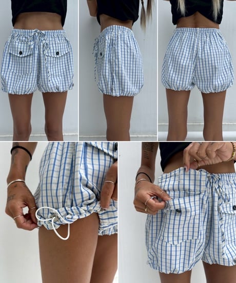 balloon shorts「windowpane」#62160605