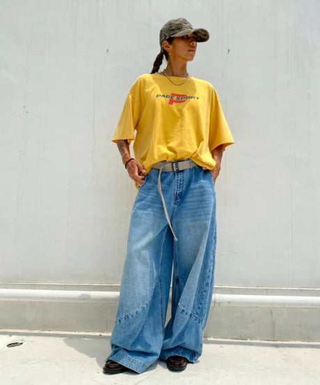 wide pigment tee「P」#36067