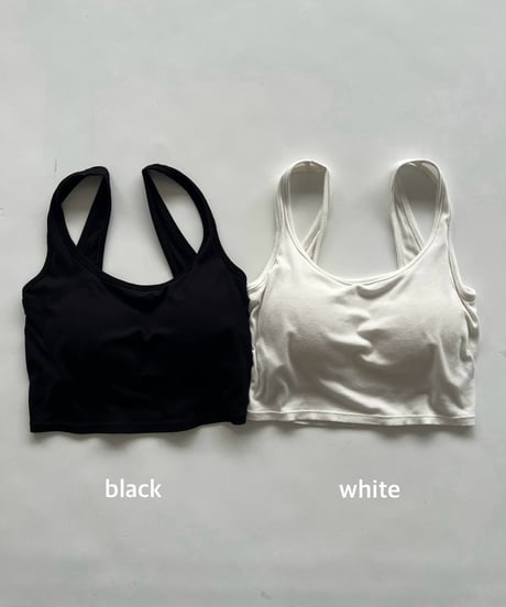 cropped tank「padded」#2895