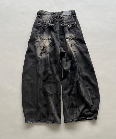 wide denim pt 「painting」#677164