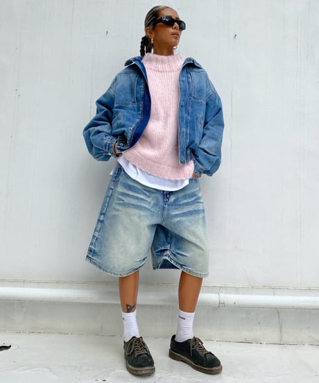 denim jk「stand bomber」#1007