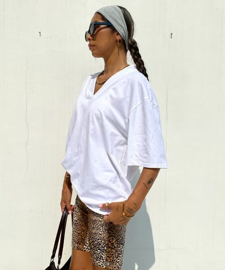 wide tee「deep v-neck」#817867【7/29以降発送】