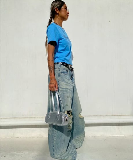 damage denim pt「back zip」#26057264