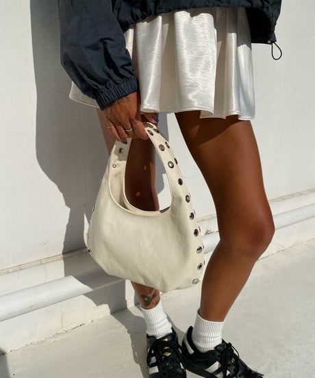 handle bag「w studs」#A8371