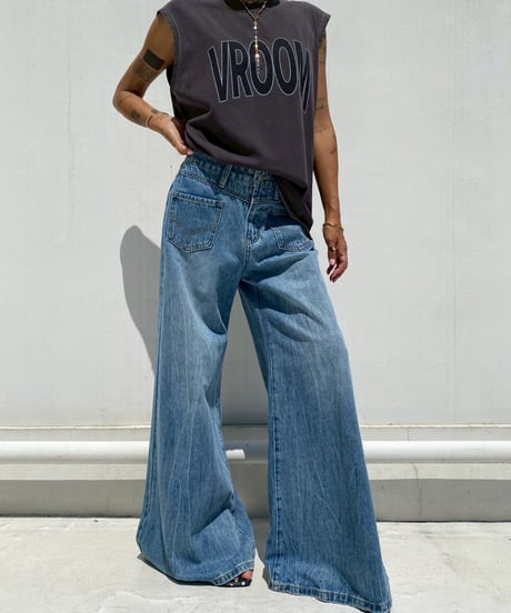 super flare denim「w pocket」#1162063
