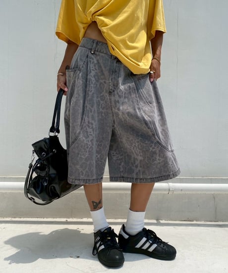 half pt「washed leopard」#6363-264