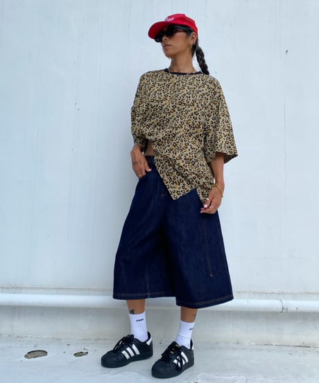 wide tee「leoblack」#60518