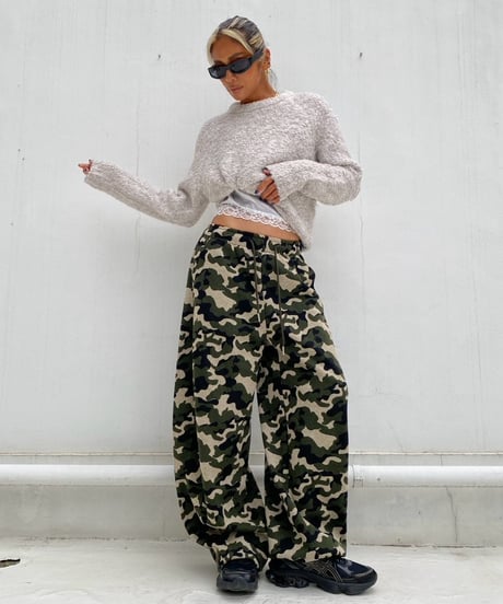 2way barrel pt「camo sweat」#10511（裏起毛）