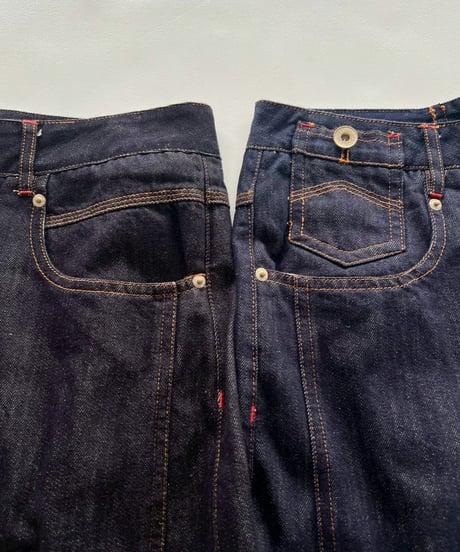denim buggy shorts「stitch」#88352