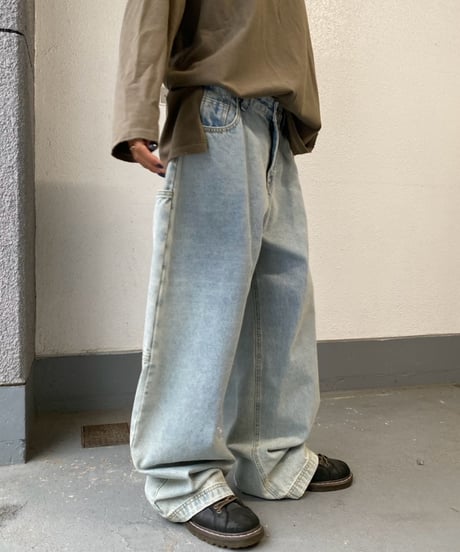 denim tapered pt「pocket」#68053