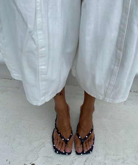 square sandal「polkadot」#070626-1/6