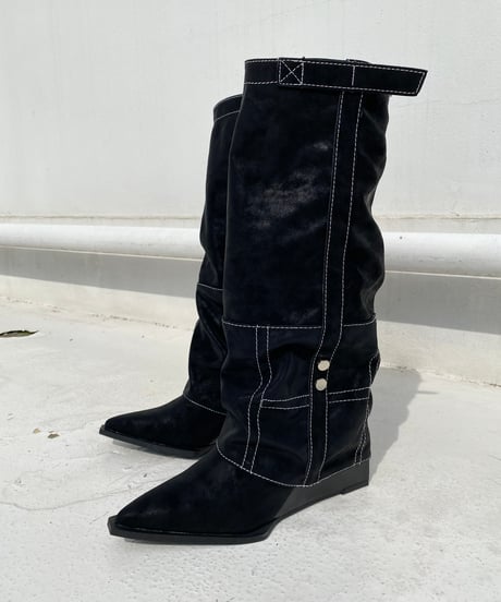 mid-calf boots「cross」#6556-35