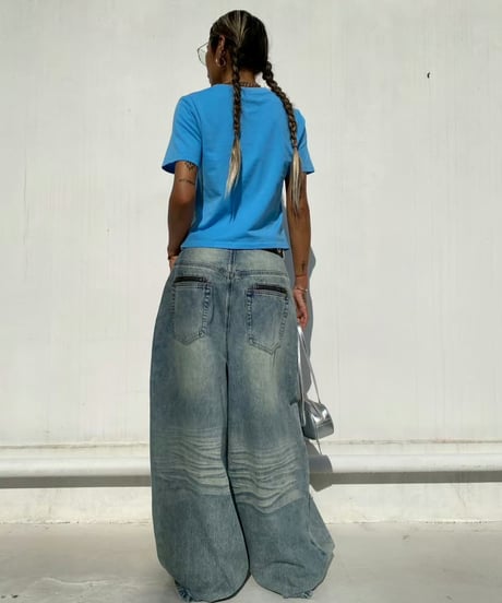 damage denim pt「back zip」#26057264