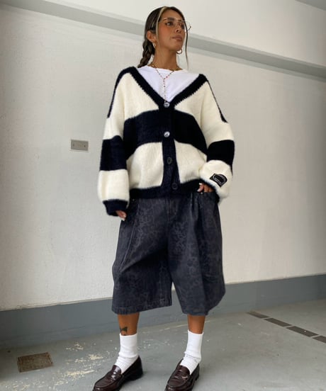 knit cardigan「border」#82110