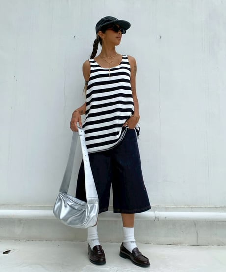 denim buggy shorts「stitch」#88352