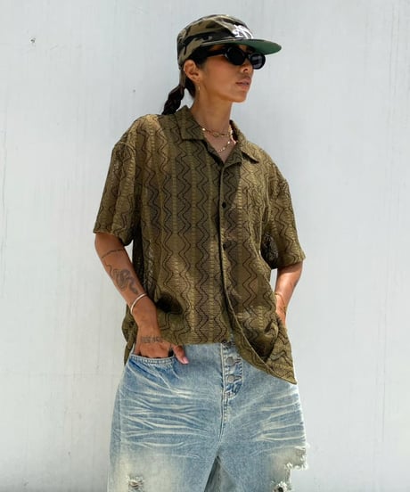 jacquard shirt「wave」#207367