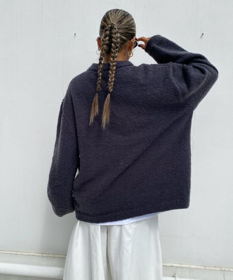 wide sleeve knit「loop yarn」#200068