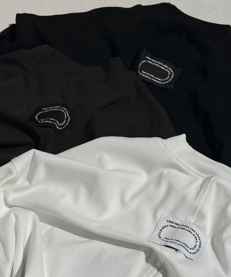 wide tee「mock neck」#161668