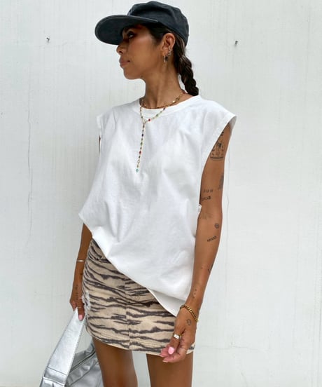 mini skirt「tiger stripe」#650867（ベルト付き）