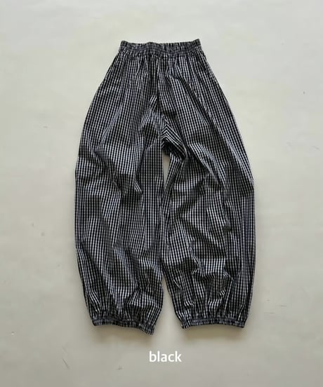 wide jogger pt「gingham」#6323965