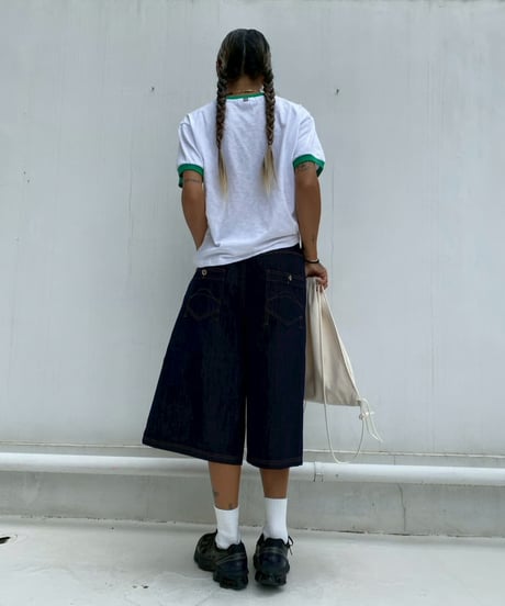 denim buggy shorts「stitch」#88352