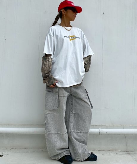 wide pigment tee「P」#36067