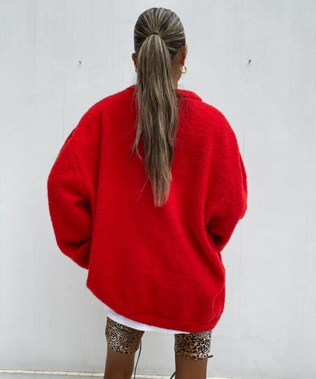 wide sleeve knit「loop yarn」#200068
