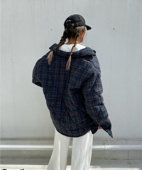 puffer jacket「tartan」#2162