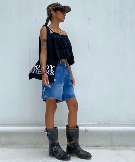 denim shorts「side rip」#1368359