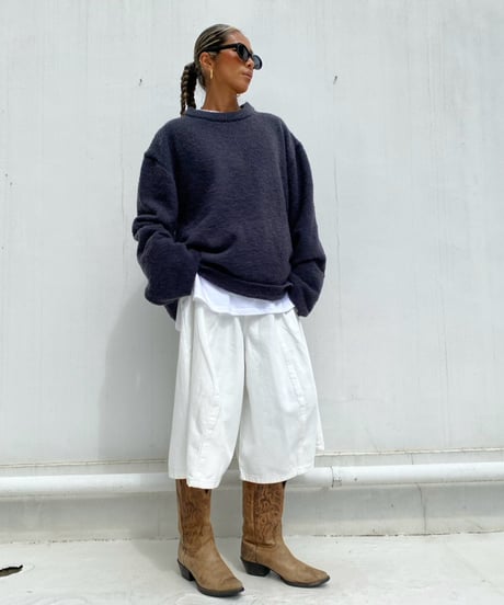 wide sleeve knit「loop yarn」#200068