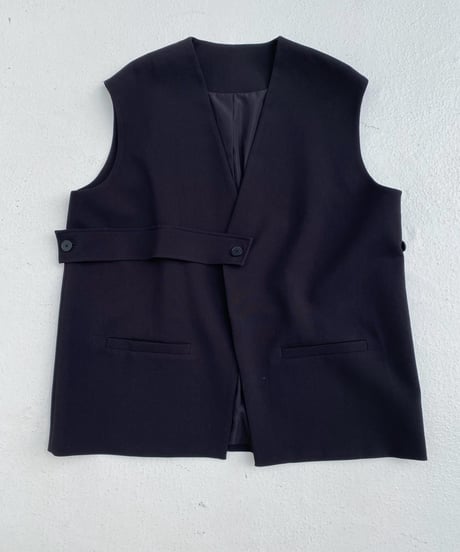collarless gilet「freely」#35891