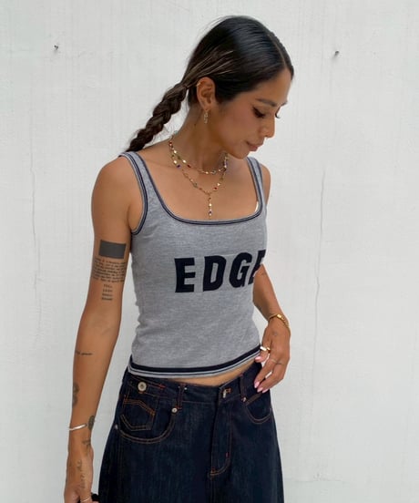 knit tank「EDGE」#8920067