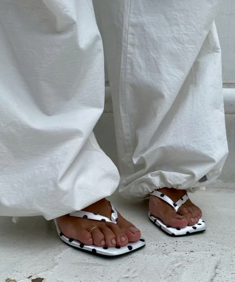 square sandal「polkadot」#070626-1/6