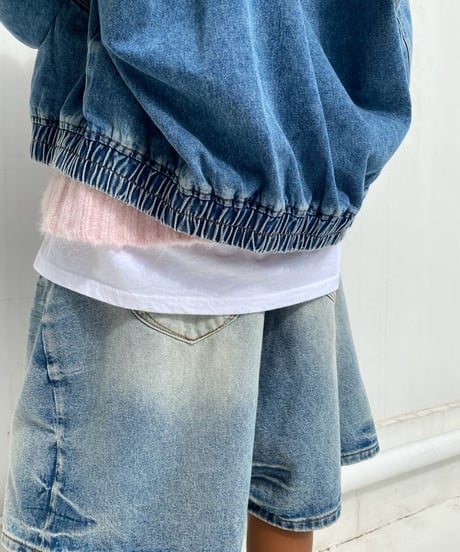 denim jk「stand bomber」#1007