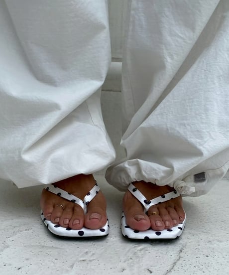 square sandal「polkadot」#070626-1/6