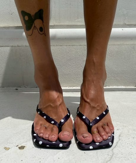 square sandal「polkadot」#070626-1/6
