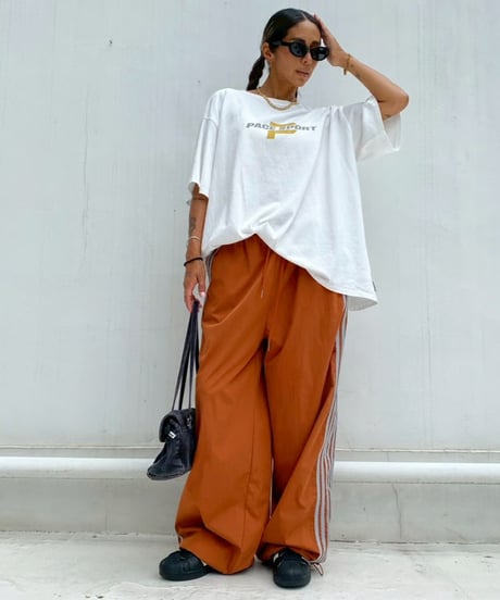 wide pigment tee「P」#36067